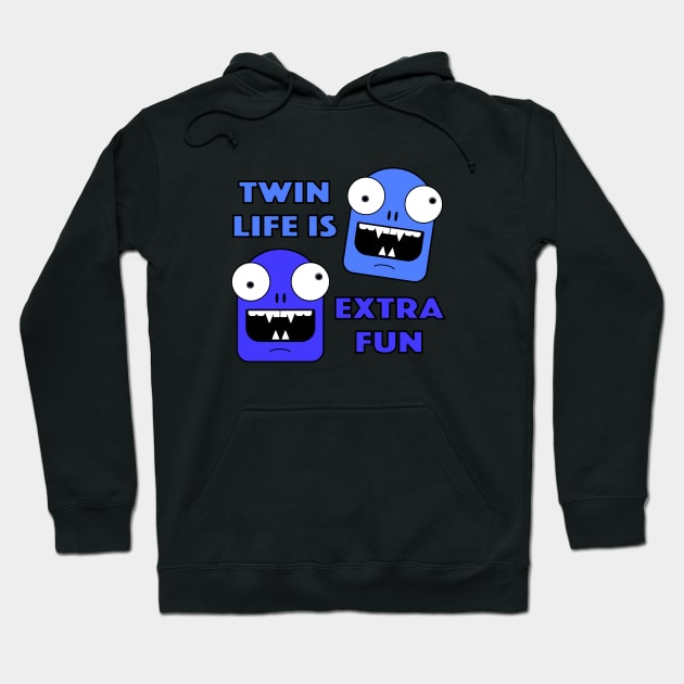 Twin Life Male Twins Hoodie by LahayCreative2017